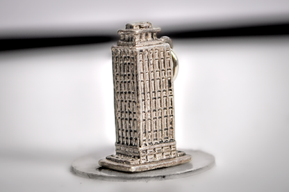 Vintage Sterling Prudential Center of Boston Souvenir Charm - Boston Skyscraper Architectural Travel Souvenir Sterling Charm