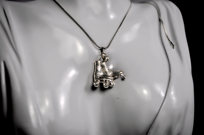 Vintage Sterling 3D Pair Roller Skates Charm - Roller-skate 3-Dimensional Charm Pair