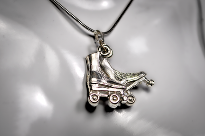 Vintage Sterling 3D Pair Roller Skates Charm - Roller-skate 3-Dimensional Charm Pair