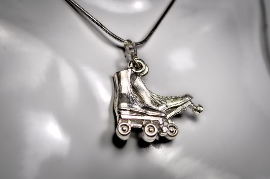 Vintage Sterling 3D Pair Roller Skates Charm - Roller-skate 3-Dimensional Charm Pair