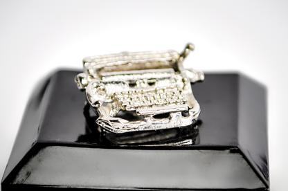 Vintage Sterling Silver Typewriter Charm - Sterling Silver Retro Typewriter Pendant