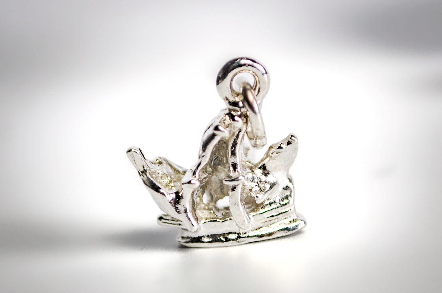 3D Sterling Silver Sailing Ship Charm - Vintage Sterling Silver Nautical Ship Charm
