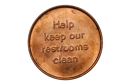 Nik-O-Lok Copper Restroom Token Indianapolis, Indiana - Copper Restroom Token From Nik-O-Lok Indianapolis