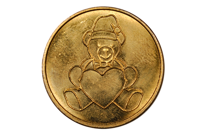 Shriners Children's Souvenir Token Gold Tone Charity Memento - Shriners Children's Hospital Collectible Gold Tone Appreciation Token