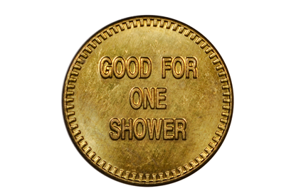 Brown's Schober Lane Campground Good for One Shower Token - One Shower Token Brown's Schober Lane Campground