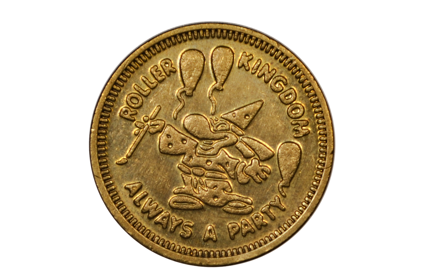 Roller Kingdom "Always A Party" Amusement Token - Rollerblading Amusement Token Roller Kingdom