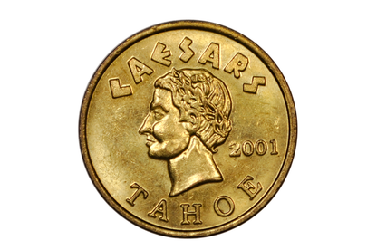 2001 Caesars Tahoe Casino Token Stateline, Nevada - Caesars Casino Tahoe Gaming Token NV