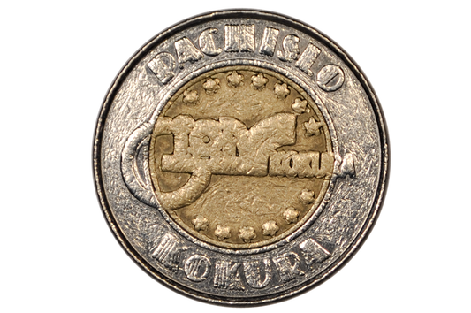 Pachinko Kokura Bimetallic Arcade Gaming Token - Japanese Amusement Bimetallic Gaming Token