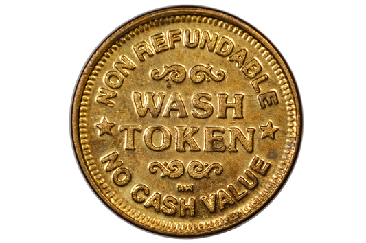 Antique FVM Carwashes Arizona Wash Token - FVM Carwash Vintage Token AZ