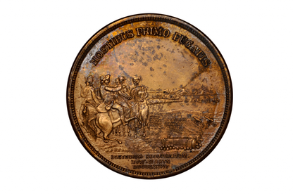 Antique 1901 Boston Evacuation Day 125th Anniversary Copper Medal - 1901 George Washington Before Boston So-Called Dollar HK-131