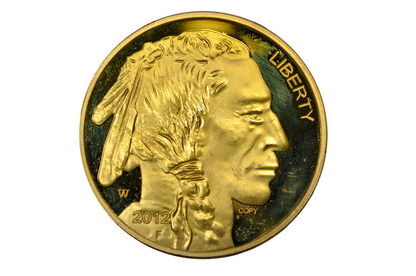 2012 Play Money Display  American Buffalo Coin – 24K Gold Electroplated Tribute Proof (COPY)