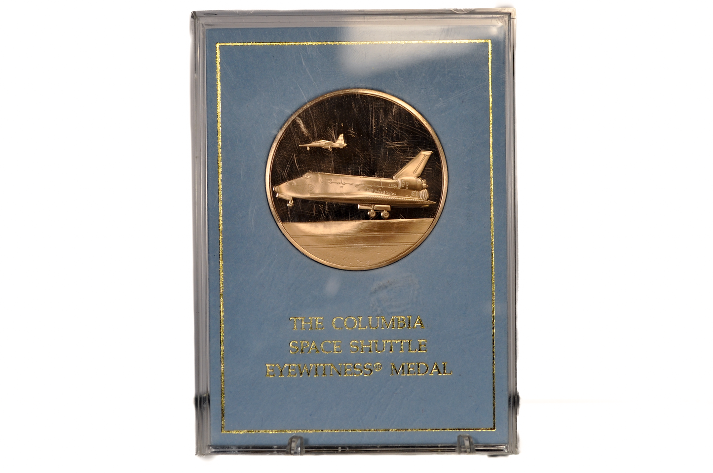 1981 Limited Edition "Columbia Space Shuttle" Commemorative Medal - Solid Bronze Limited Edition Eyewitness Medal