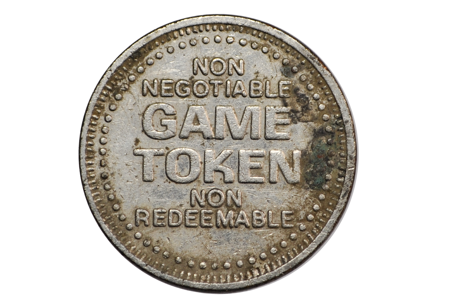 Amusement Zone Silver Toned Namco Arcade Token - Amusement Zone Arcade Token by Namco