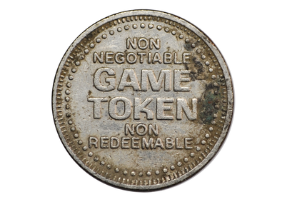 Amusement Zone Silver Toned Namco Arcade Token - Amusement Zone Arcade Token by Namco