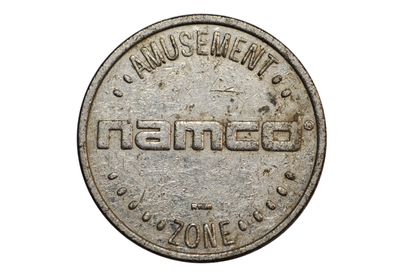 Amusement Zone Silver Toned Namco Arcade Token - Amusement Zone Arcade Token by Namco