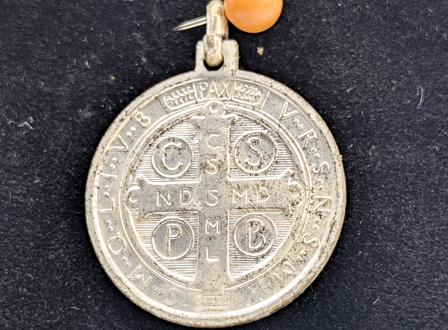 Saint Benedict Silver-Toned Religious Protection Pendant - Spiritual Protection Charm St. Benedict