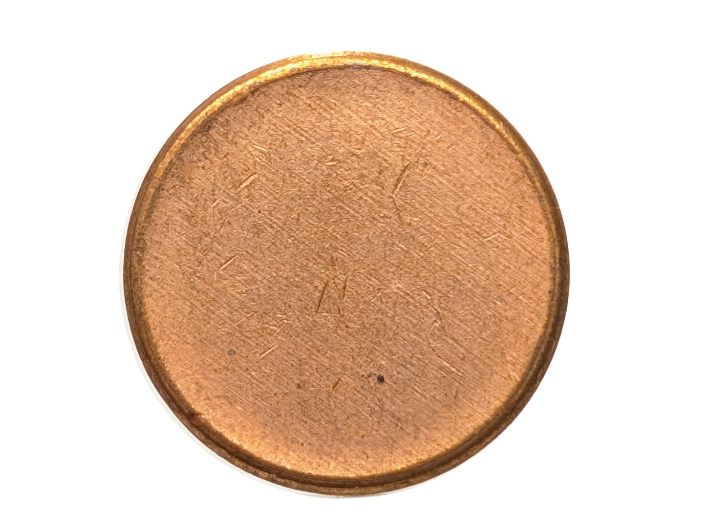 United States Error Penny Blank Planchet - Mintage Error Lincoln One Cent Blank Coin