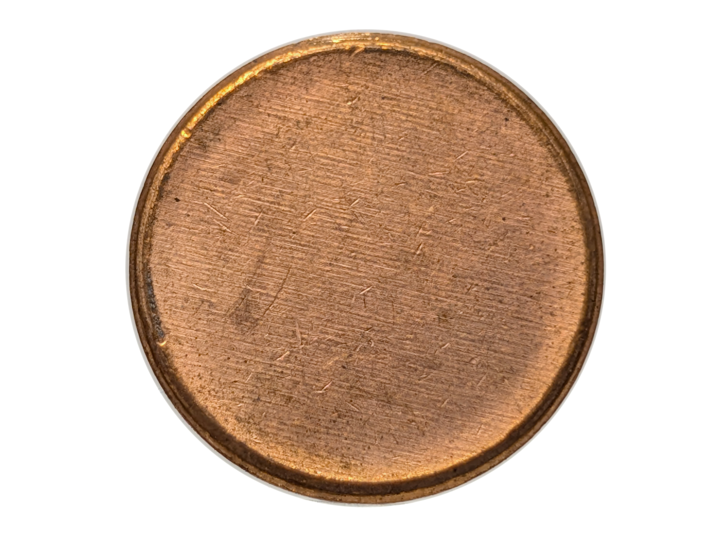 1C United States Error Blank Planchet - Mintage Error Lincoln One Cent Blank Planchet Coin