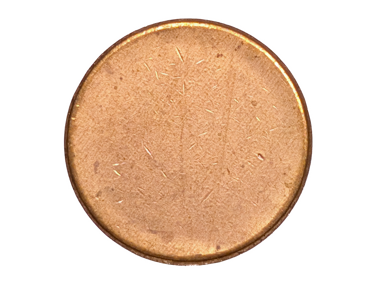 United States Error Penny Blank Planchet - Mintage Error Lincoln One Cent Blank Coin