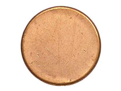 United States Error Penny Blank Planchet - Mintage Error Lincoln One Cent Blank Coin