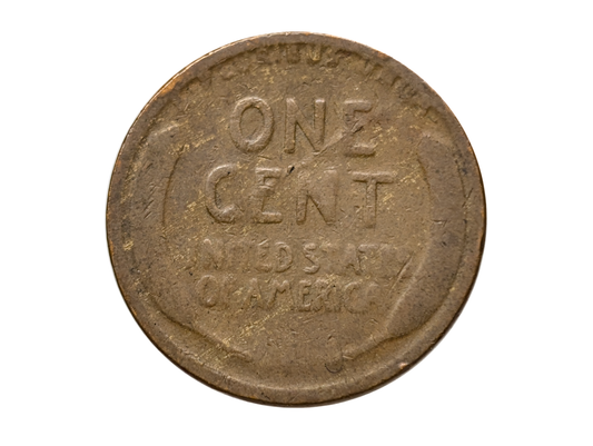 1917 Error Penny Major Die Crack - Lincoln Penny Error 1917 Big Die Crack