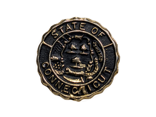Seal of The States of Connecticut - Vintage Connecticut State Seal Medal