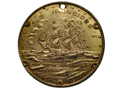 1857 Ficha comercial de la Isla del Príncipe Eduardo de Canadá - Condición AU - Autogobierno y libre comercio - Excelente estado - George Davies 1/2 penique -