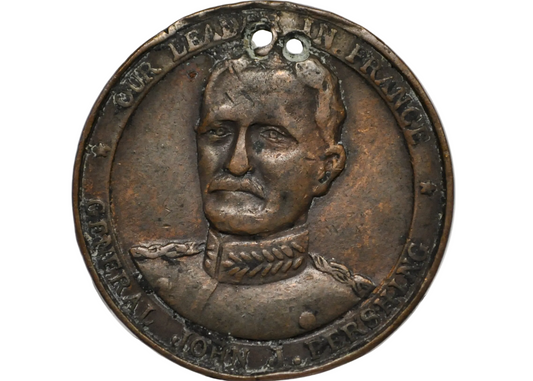 General John J. Pershing France Leadership Commemorative Medallion - WW1 Commemorative General John J. Perishing Token