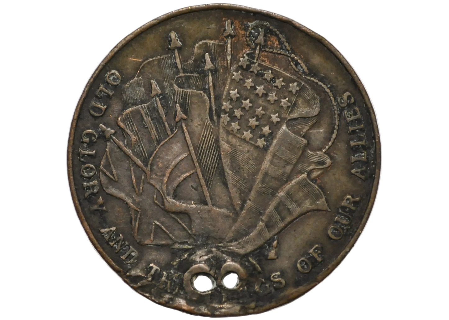 General John J. Pershing France Leadership Commemorative Medallion - WW1 Commemorative General John J. Perishing Token