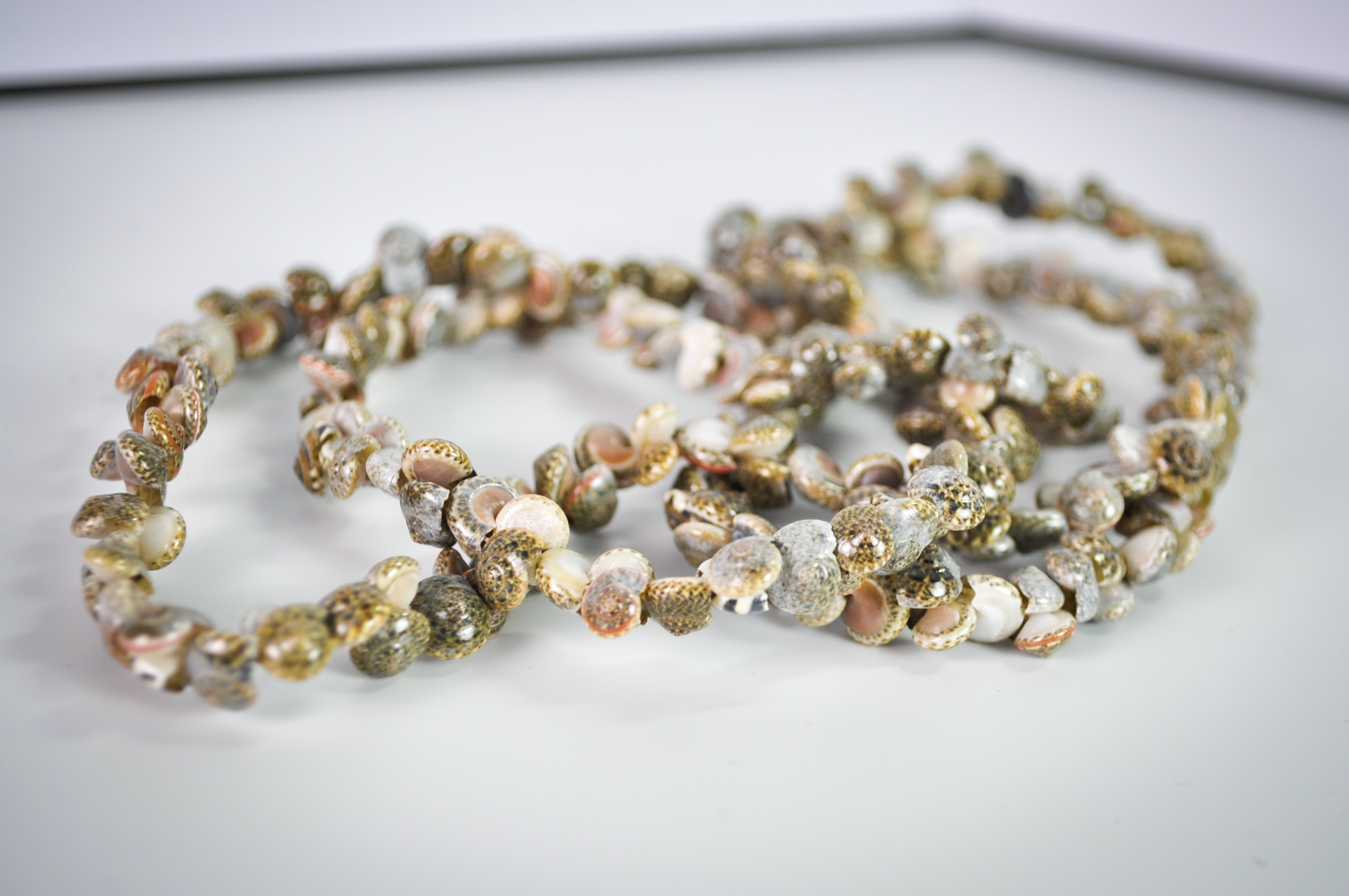 Vintage Hawaiian Seashell Necklace Statement Piece - Natural Multicolored Sea Shell Layered Necklace