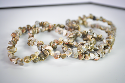 Vintage Hawaiian Seashell Necklace Statement Piece - Natural Multicolored Sea Shell Layered Necklace