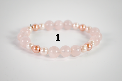 Vintage-Style Faux Pearl Stretch Bracelets Choose Your Variant - Faux Pearl Stretch Bracelets in Many Colors