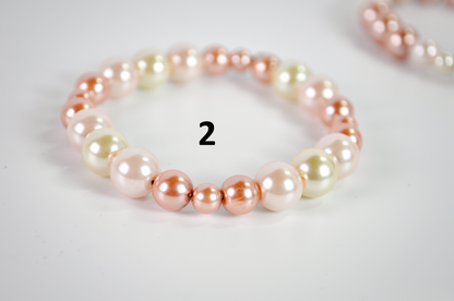 Vintage-Style Faux Pearl Stretch Bracelets Choose Your Variant - Faux Pearl Stretch Bracelets in Many Colors