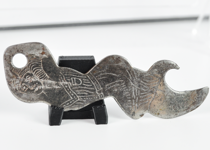 Vintage Prohibition Malt Syrup Advertising Bottle Opener Kicking Flapper Girl - Rare 1920s Ideal Malt Syrup Flat Steel Bottle Opener