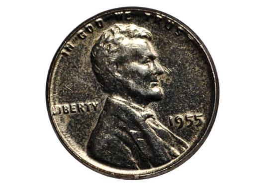 1955 Lincoln One Cent Post Mintage Plated - Lincoln Wheat Penny Unique Color Post Mint Plating