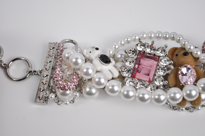 Betsey Johnson Teddy Bear Charm Bracelet - Chunky Teddy Bear Betsey Johnson Bracelet