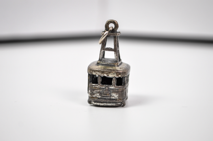 Vintage Bell Trading Post Aerial Tramway Sterling Charm - Sterling Silver Bracelet Charm Aerial Tramway