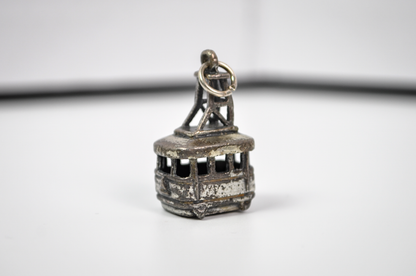 Vintage Bell Trading Post Aerial Tramway Sterling Charm - Sterling Silver Bracelet Charm Aerial Tramway