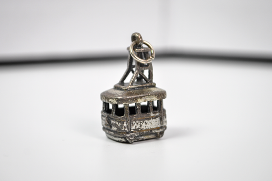 Vintage Bell Trading Post Aerial Tramway Sterling Charm - Sterling Silver Bracelet Charm Aerial Tramway