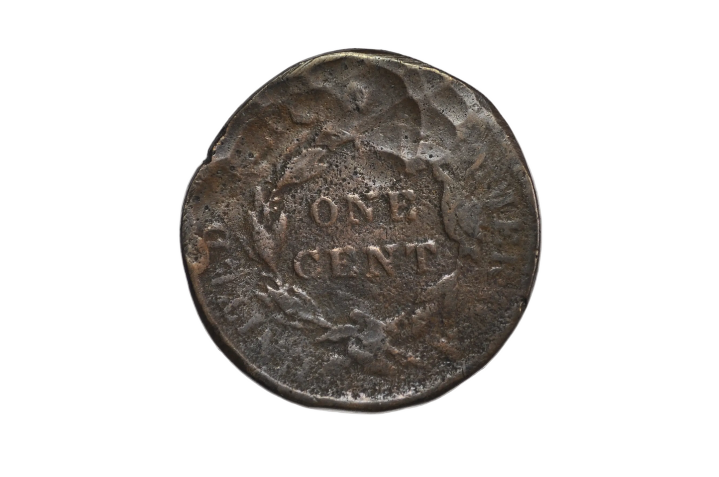Liberty Head One Cent Repunched Date Error Coin Graffiti Penny - "Joke" Liberty Penny Repunched Date