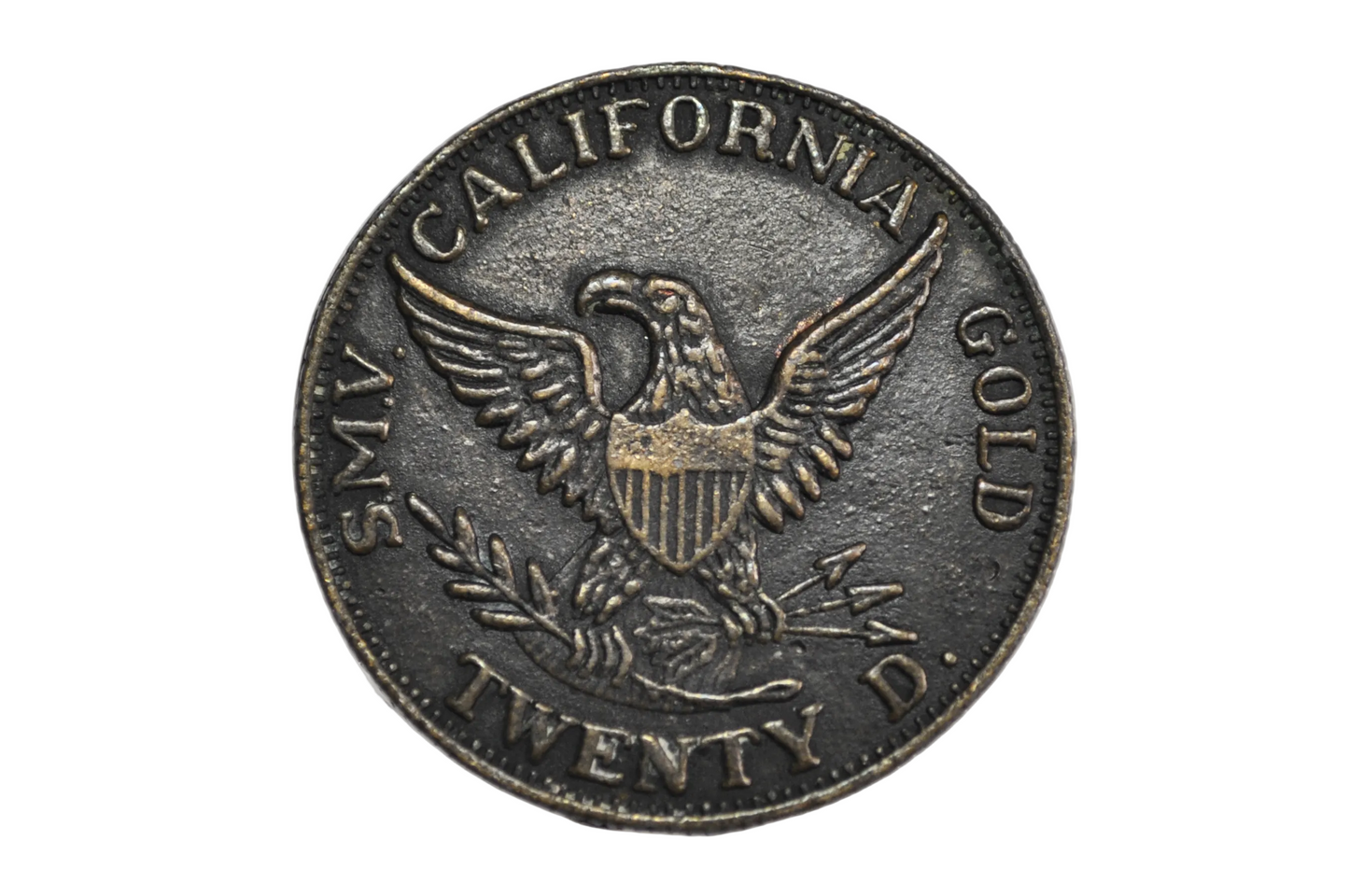 1851 Baldwin & Co. California Territorial Gold Piece Play Money - Baldwin & Co. California Souvenir Piece