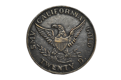 1851 Baldwin & Co. California Territorial Gold Piece Play Money - Baldwin & Co. California Souvenir Piece