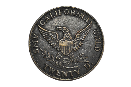 1851 Baldwin & Co. California Territorial Gold Piece Play Money - Baldwin & Co. California Souvenir Piece
