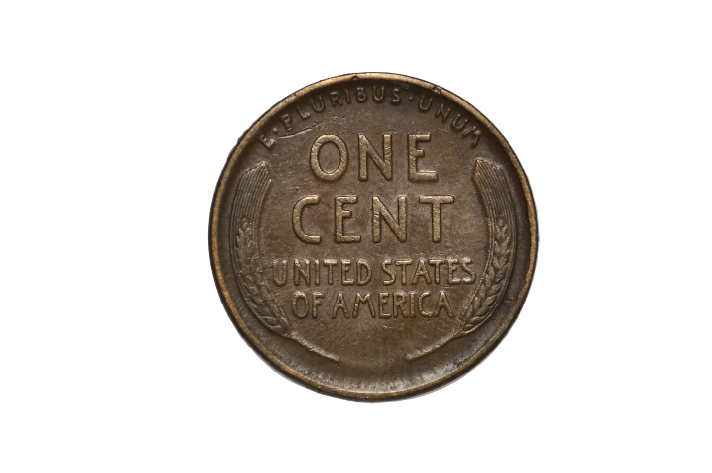 1911-D Lincoln Wheat Penny with Distinctive Deep Character-Mark Bust Crater - 1911-D Wheat Penny Battle-Scarred Circulation History