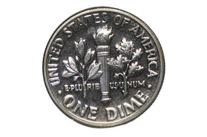 1956 10c Roosevelt Dime Uncirculated with Face Gash Error - 1956 Roosevelt Silver Dime UNC Unique "Facial Gash"