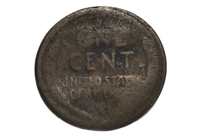 1917 Misshapen Oval Lincoln Wheat Cent - Strange Lincoln Wheat Cent 1917 Misshaped Oval