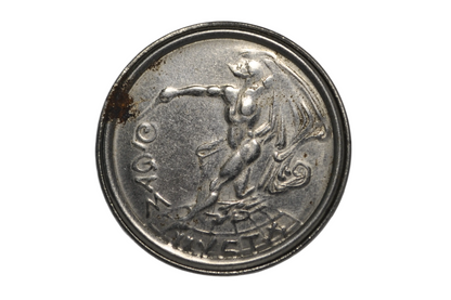 Magic Myst Dancing Devil Novelty Token - Silver-Toned Magic Myst Dancing Devil Token