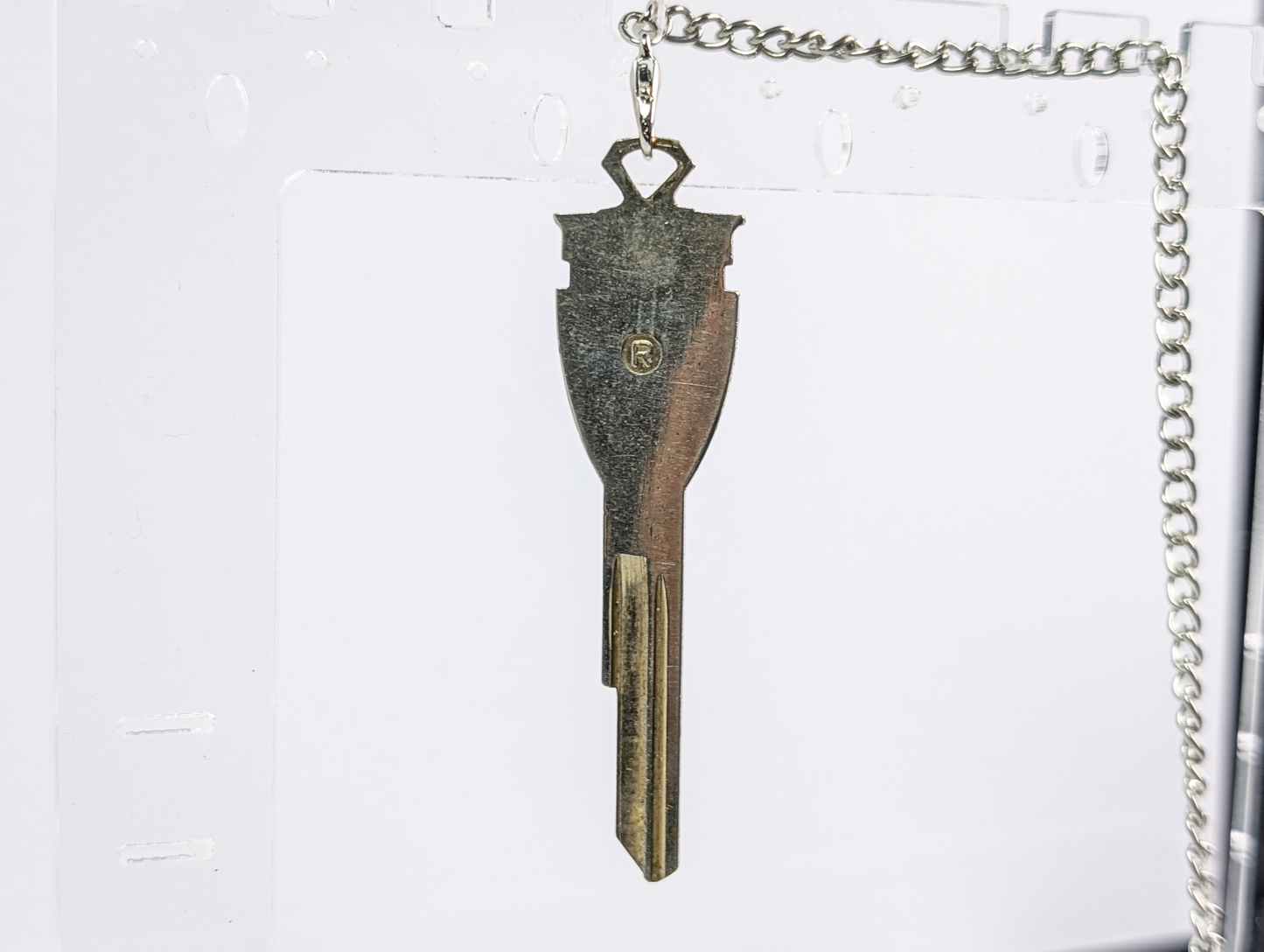 Vintage Pontiac Crest Key Blank - Classic Pontiac Gold Crest Car Key