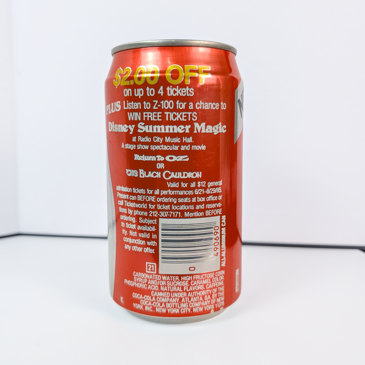 Vintage 1985 New Coke Can Factory Sealed Full 12oz - Authentic 1985 Coca-Cola New Coke Can Vintage Original Sealed