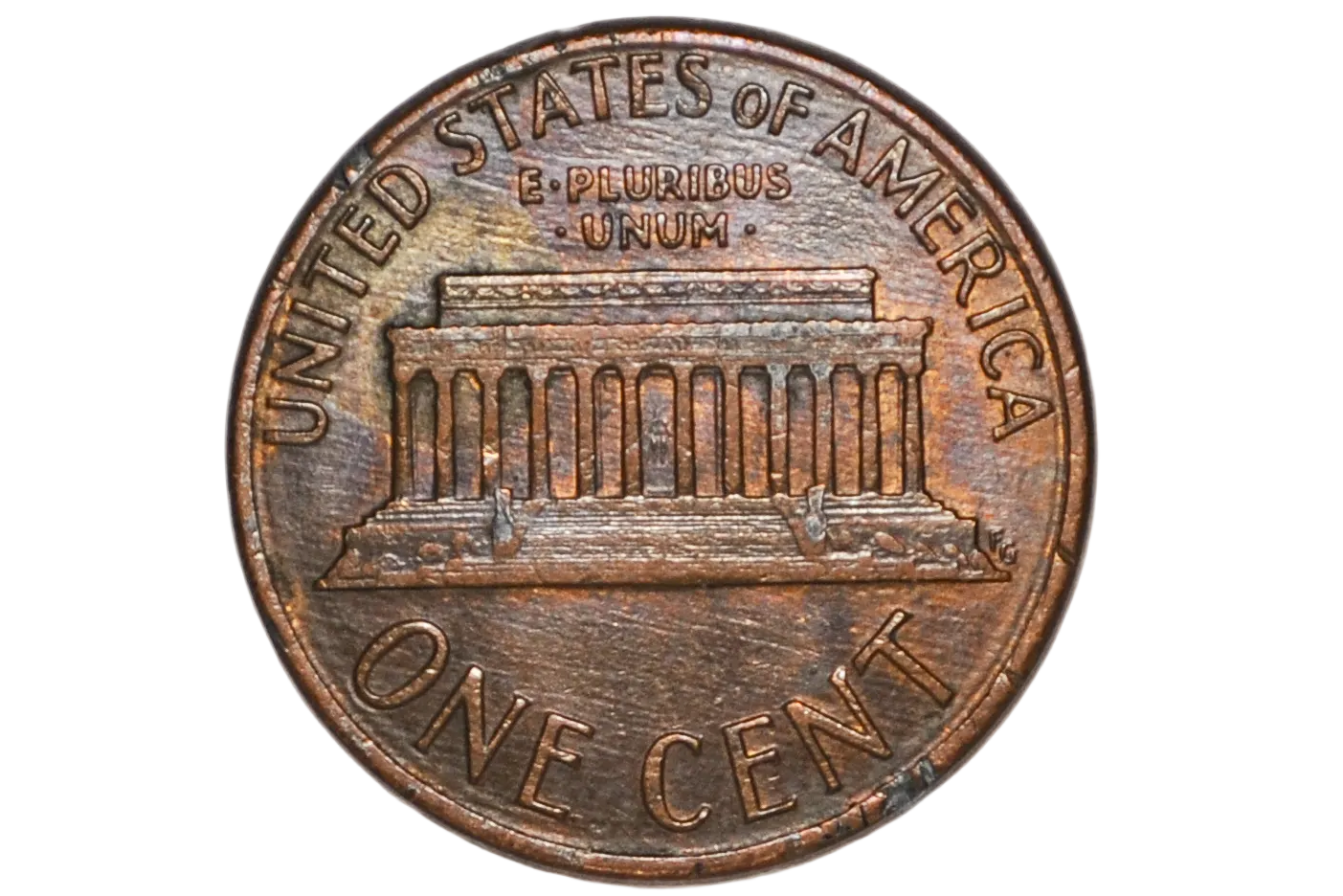 1987 Lincoln Cent Major Broadstruck Mint Error Uncollared Strike Penny - 1987 Lincoln Penny Broadstrike Error Dramatic Out-Of-Collar Strike